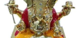 Gold Plated Ganesh Statue