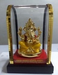 Gold Plated Ganesh Statue
