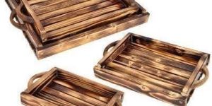 Brown KVG Wooden Tray