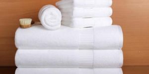 Plain White Cotton Towel