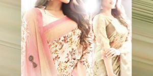 Silk Printed Party Wear Saree