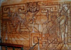 Brown Murals M Casa Moguel