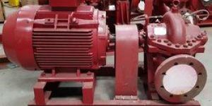 Red Fire Hydrant Pump