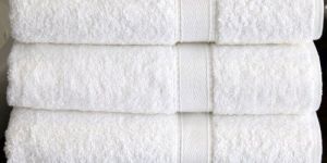 Plain White Bath Towel