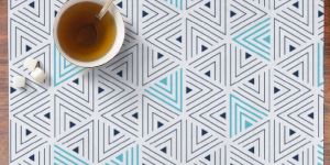 Blue Table Lunch Mat