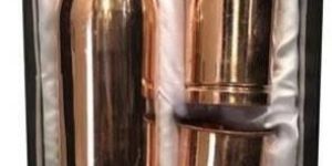 Copper Bottle with Glass Set