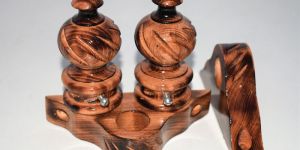 Noor Handicrafts Wooden Curtain Rod Brackets