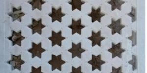 White Marble Star Jali