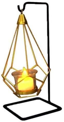 Iron Candle Lantern with Stand