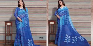 APPLE HITS OF AARADHANA VOL 2 LINEN SILK PRINTED SAREE