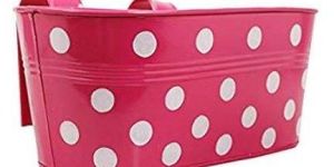 Oval Railing Planter Pot