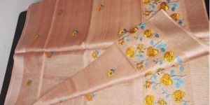 Digital Printed Linen Saree