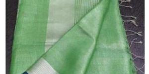 Zari Tissue Linen Saree