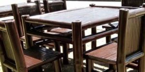 Bamboo Dining Table Set