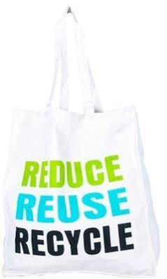 Canvas White Tote Bag