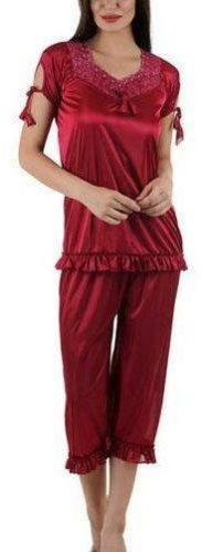 Ladies Satin Night Suit