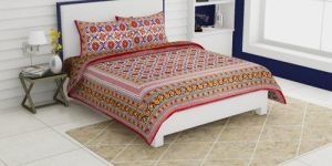 Cotton Printed Double Bed Sheet