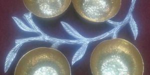 Golden Brass Serving Showpiece