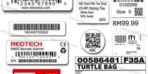 Printed Barcode Labels