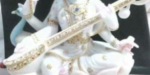 Marble Saraswati Maa Statue