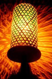 Bamboo Wall Hanging Lamp