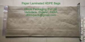 Paper Laminated Plain HDPE Bags