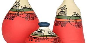 Colorful Diwali Handmade Terracotta Pot