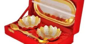Silver & Gold Plated Bowl Set