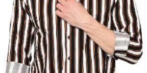 TF-1874 Brown Mens Casual Shirt