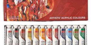 CAMEL CAMLIN ACRYLIC COLOR BOX 20ML TUBES, 12 SHADES