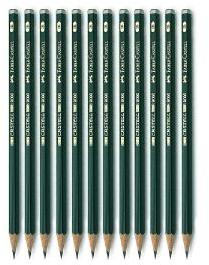 FABER 9000 GRAPHITE PENCILS (2B)-PACK OF 12