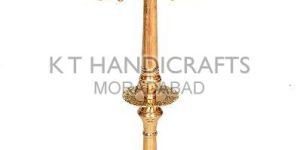 Brass Large Mughal Candle Stand with 5 Holder