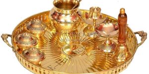 Brass Pooja Thali Set