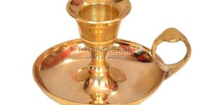 Pure Brass Handle Candle Holder