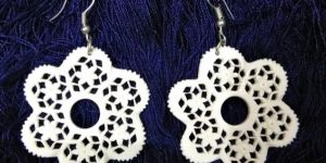 Natural Bone Earing