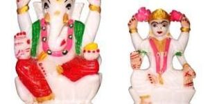 Marble Ganesh Saraswati Statue
