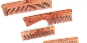 the Bamboo Bae Natural Neem Wood Comb
