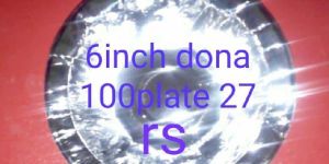 6 Inch Silver Paper Dona