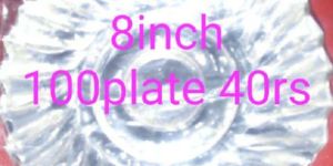 8 Inch Silver Paper Plates