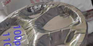 Silver Paper Partition Plate