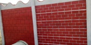 Red Precast Compound Wall
