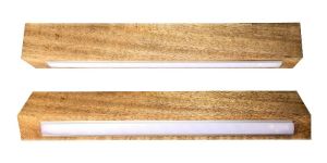 LED Wall Lamps Natural Wood
