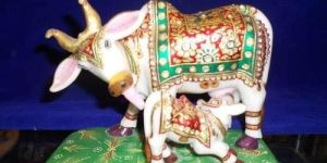 Marble Cow Statue