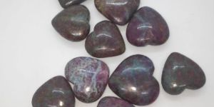 Ruby Kyanite Stone Heart