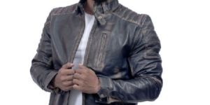 Brown Bush off Bomber Sheep Nappa Leather Jacket