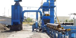 Auto Centrifugal Pipe Airless Shot Blasting Machine