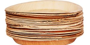 Natural Areca Leaf Round Plate