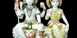 Marble Gauri Shankar Statue