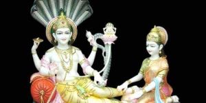 Marble Vishnu Laxmi Statue