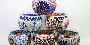 Mosaic Candle Holder